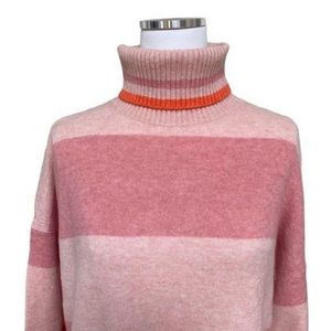 J. Crew Alpaca Turtleneck Supersoft Yarn Sweater Women’s Size S Pink